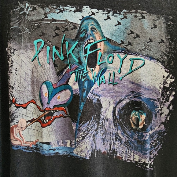 2003 Pink Floyd The Wall band tee. Tin Blue LTD. Distressed. Sz. LG. - Picture 1 of 3